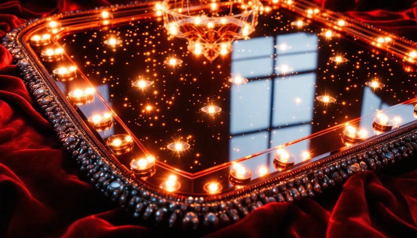 An illuminated Hollywood mirror showcasing the benefits of LED lighting.